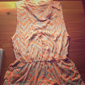 Rosy hooded romper